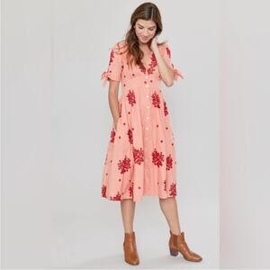 Pink Chicken Farah Dress Coral